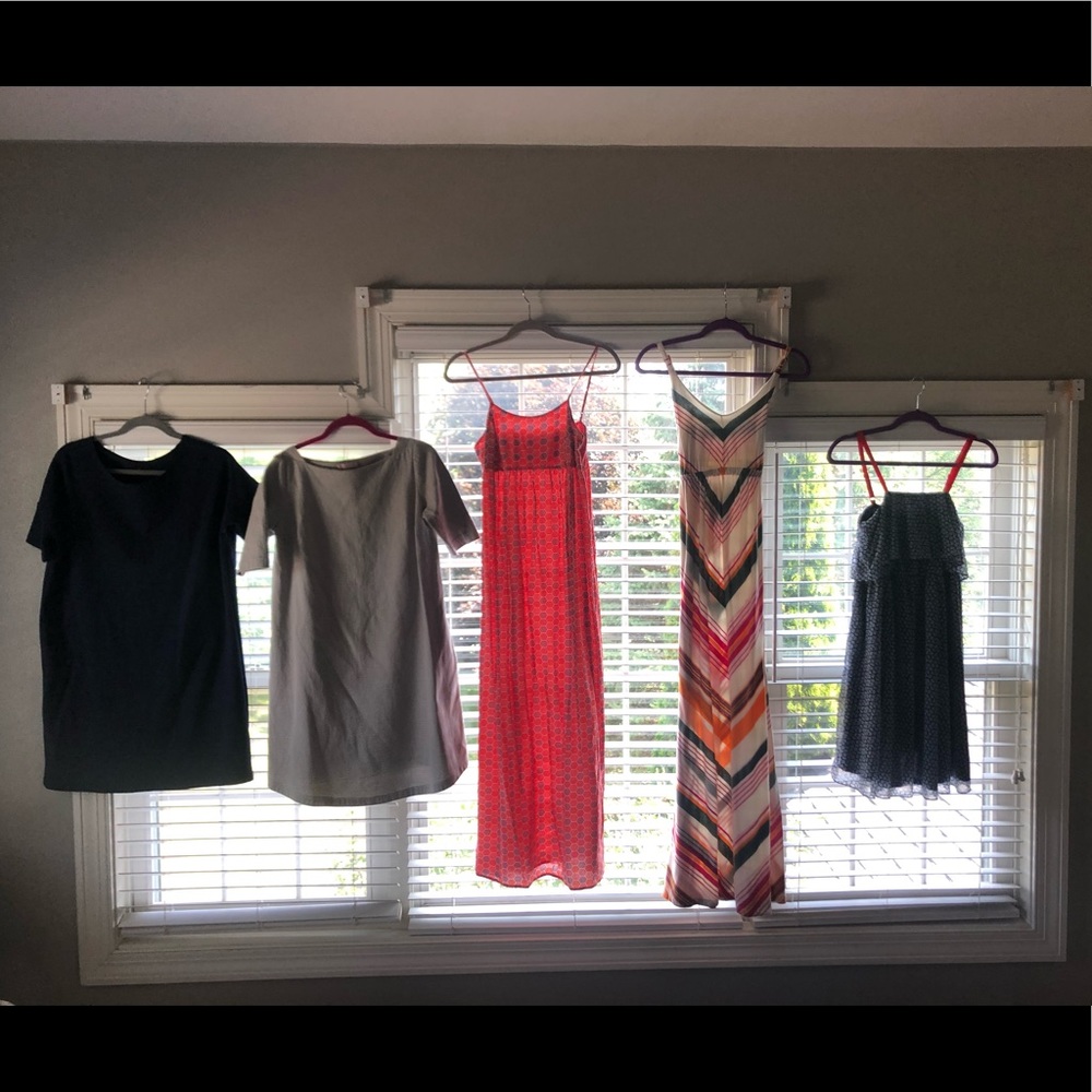 Maternity shirt dress